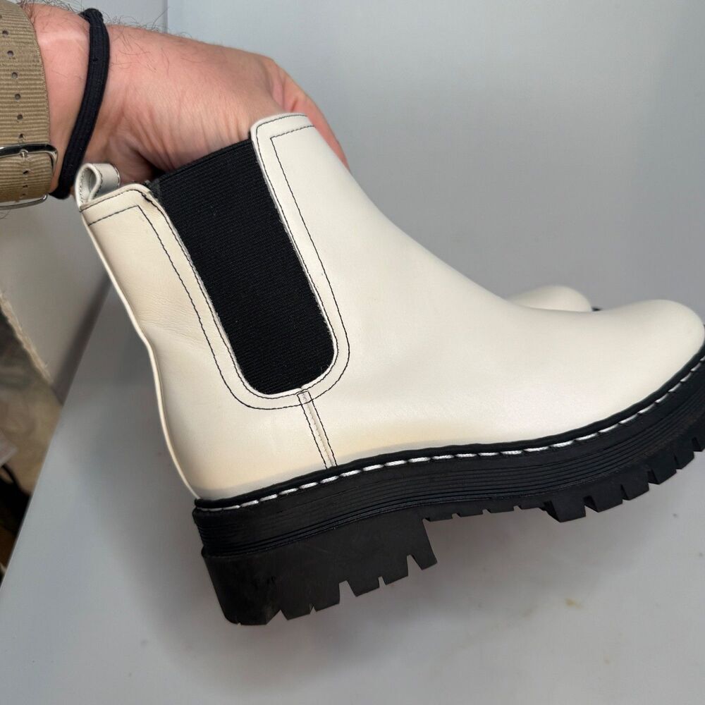 Marc Fisher “170” Ivory Leather Pull-On Ankle Boots Women’s Size 6M MLPADMIA - Picture 12 of 16